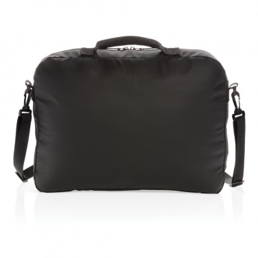 Logo trade promotional giveaways image of: Fashion black 15.6" laptop bag PVC free