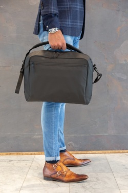 Logotrade advertising product picture of: Fashion black 15.6" laptop bag PVC free