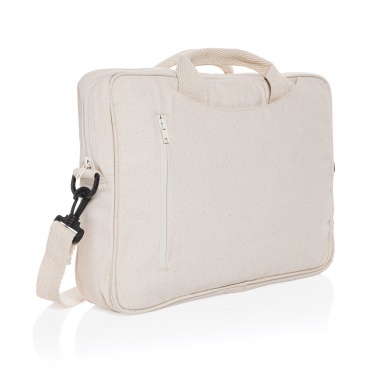 Logotrade promotional merchandise photo of: Laluka AWARE™ recycled cotton 15.4 inch laptop bag