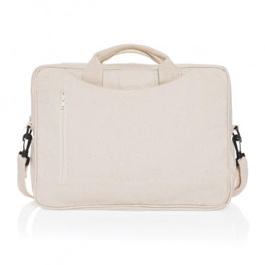 Logotrade promotional product image of: Laluka AWARE™ recycled cotton 15.4 inch laptop bag