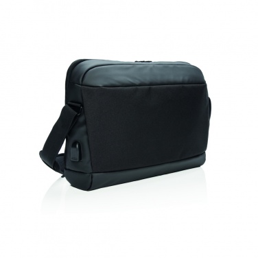 Logotrade promotional merchandise image of: Madrid RFID USB 15.6" laptop bag PVC free
