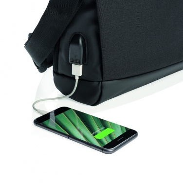 Logo trade advertising products picture of: Madrid RFID USB 15.6" laptop bag PVC free