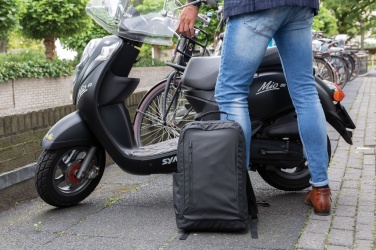 Logo trade business gift photo of: Fashion black 15.6" laptop backpack PVC free