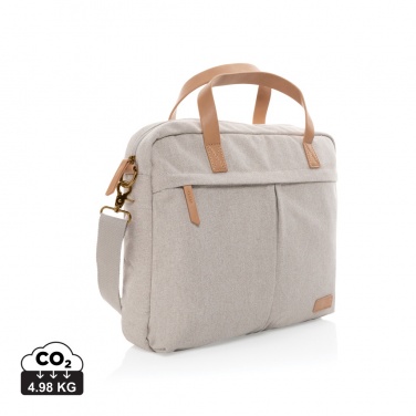 Logotrade promotional merchandise photo of: Impact AWARE™ 16 oz. recycled canvas laptop bag