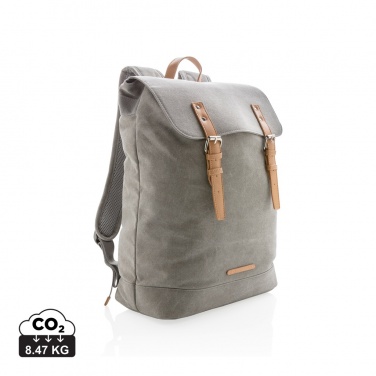 Logotrade business gift image of: Canvas laptop backpack PVC free