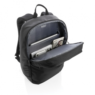 Logo trade advertising product photo of: Swiss Peak laptop backpack with UV-C steriliser pocket