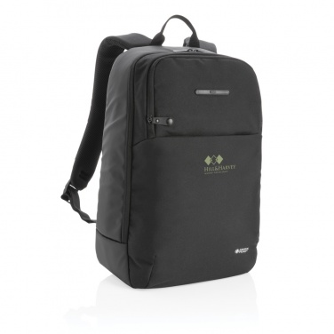 Logotrade promotional product picture of: Swiss Peak laptop backpack with UV-C steriliser pocket