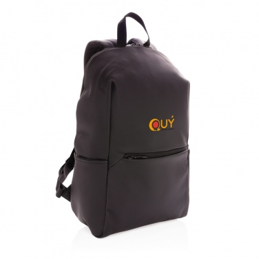 Logo trade promotional products image of: Smooth PU 15.6"laptop backpack