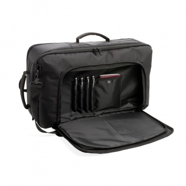 Logo trade business gifts image of: Swiss peak convertible travel backpack PVC free