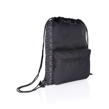 Logotrade promotional products photo of: AWARE™ RPET Reflective drawstring backpack