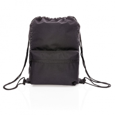Logo trade business gift photo of: AWARE™ RPET Reflective drawstring backpack