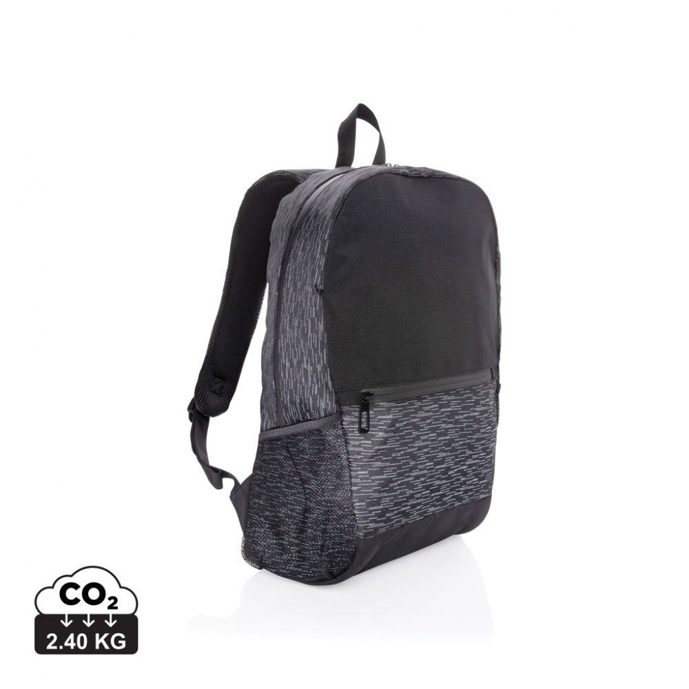 Logo trade advertising product photo of: AWARE™ RPET Reflective laptop backpack