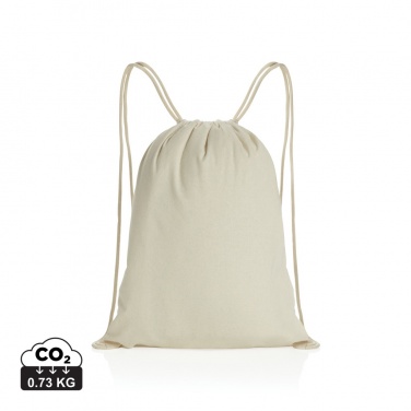 Logo trade promotional merchandise picture of: Impact AWARE™ recycled cotton drawstring backpack 145g