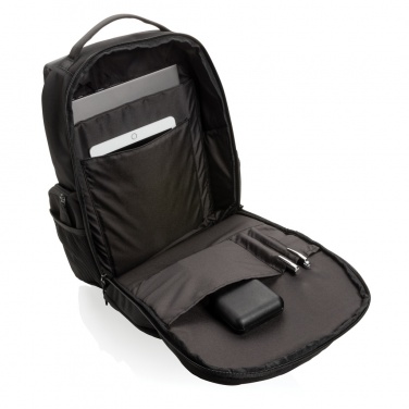 Logo trade promotional merchandise photo of: Swiss Peak AWARE™ RPET 15.6 inch commuter backpack