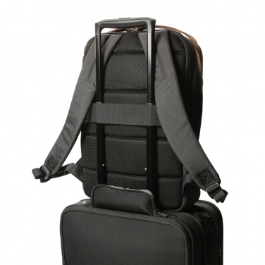 Logo trade promotional giveaways picture of: Impact AWARE™ 300D two tone deluxe 15.6" laptop backpack