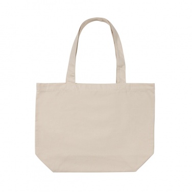 Logo trade business gift photo of: Impact Aware™ 240 gsm rcanvas shopper w/pocket undyed
