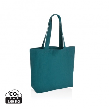 Logo trade promotional gifts picture of: Impact Aware™ 240 gsm rcanvas shopper w/pocket