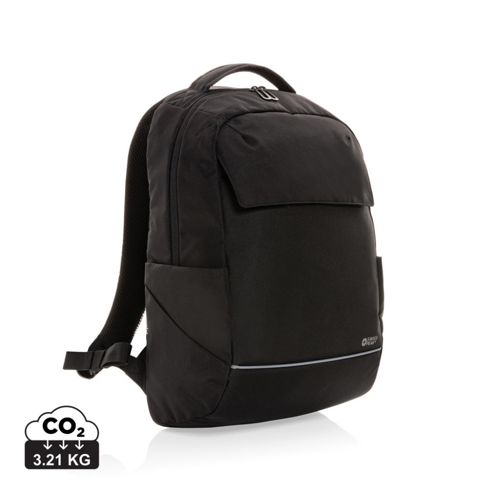 Logotrade promotional item image of: Swiss Peak Brooke AWARE™ RPET daily 15.6" laptop backpack
