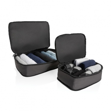 Logo trade promotional giveaway photo of: Swiss Peak Ridge AWARE™ RPET compression travel cubes 2pc