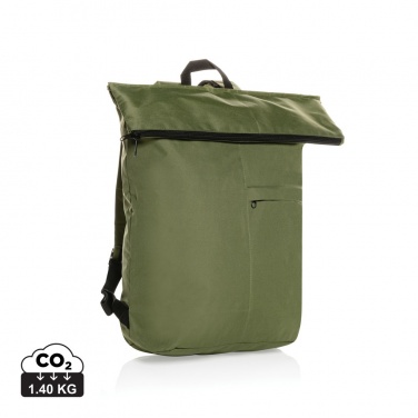 Logo trade promotional giveaways picture of: Dillon AWARE™ RPET lightweight foldable backpack