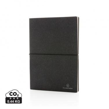 Logo trade promotional gift photo of: A5 recycled leather notebook