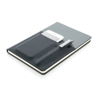 Logotrade promotional product picture of: A5 Deluxe notebook with smart pockets