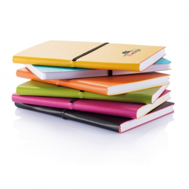 Logotrade promotional item picture of: Deluxe softcover A5 notebook