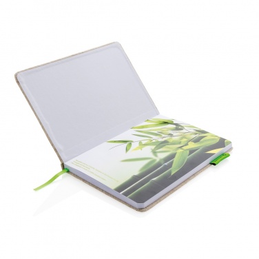 Logotrade promotional product image of: A5 jute notebook