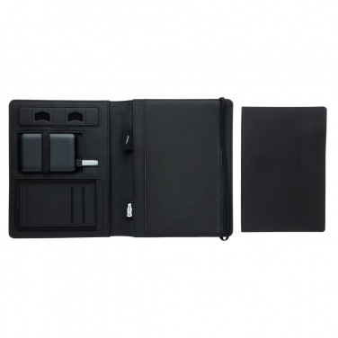 Logotrade advertising product picture of: Air 5W wireless charging notebook with 5000mAh powerbank