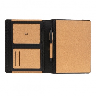 Logo trade promotional items picture of: Deluxe cork portfolio A5 with pen