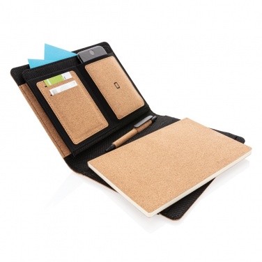 Logotrade advertising product image of: Deluxe cork portfolio A5 with pen