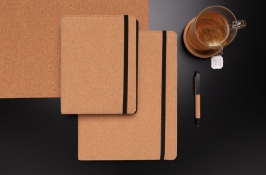 Logo trade promotional products picture of: Deluxe cork portfolio A5 with pen