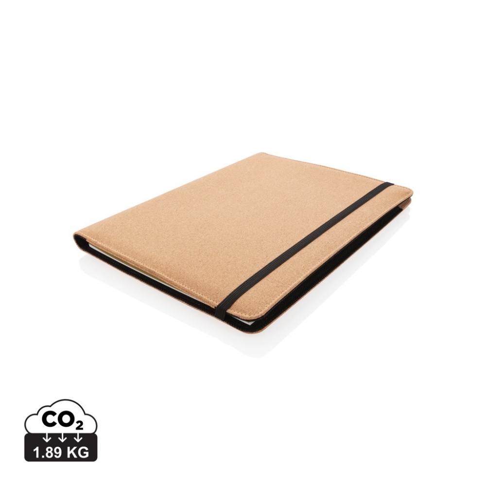 Logotrade corporate gift image of: Deluxe cork portfolio A4 with pen