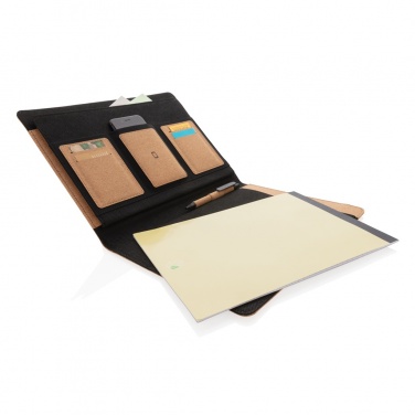 Logo trade promotional product photo of: Deluxe cork portfolio A4 with pen