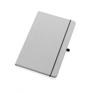Logo trade promotional products image of: Recycled leather hardcover notebook A5
