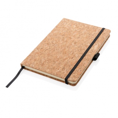 Logo trade business gift photo of: Cork hardcover notebook A5