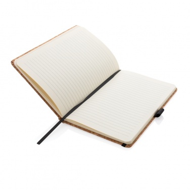 Logo trade promotional gifts image of: Cork hardcover notebook A5