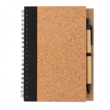 Logotrade business gifts photo of: Cork spiral notebook with pen