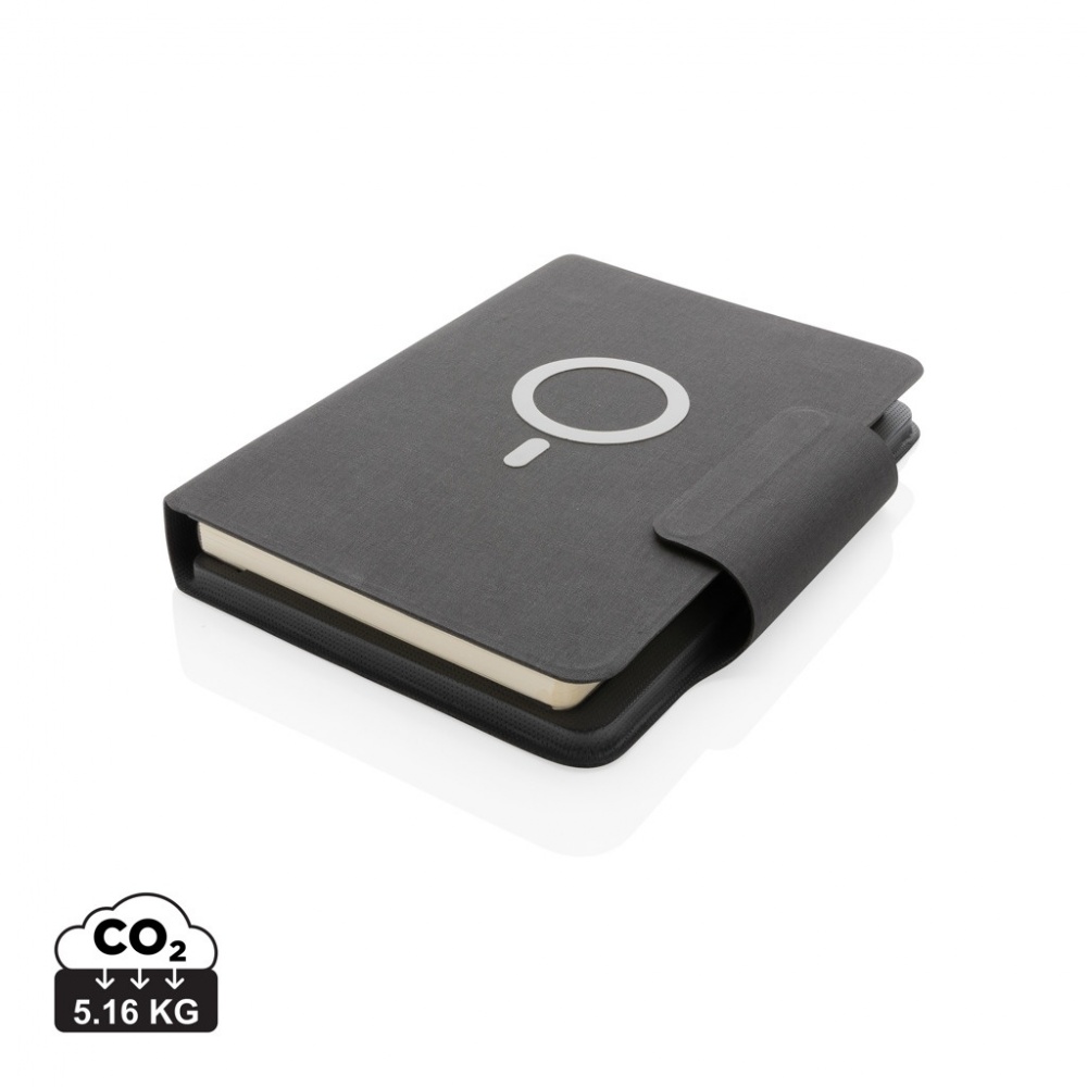 Logotrade advertising product image of: Artic Magnetic 10W wireless charging A5 notebook