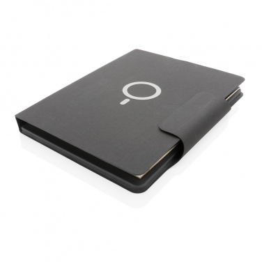 Logo trade promotional product photo of: Artic Magnetic 10W wireless charging A4 portfolio