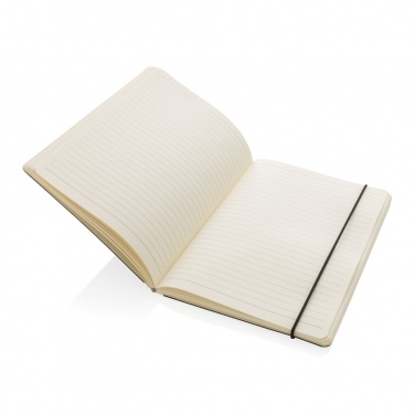 Logo trade promotional products image of: A5 deluxe kraft hardcover notebook