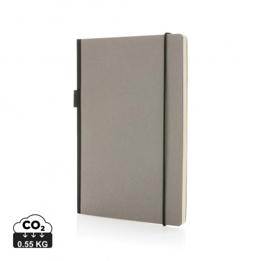 Logo trade advertising products picture of: A5 deluxe kraft hardcover notebook