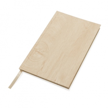 Logo trade promotional giveaways picture of: Kavana wood print A5 notebook