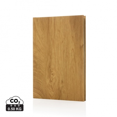 Logo trade promotional merchandise image of: Kavana wood print A5 notebook