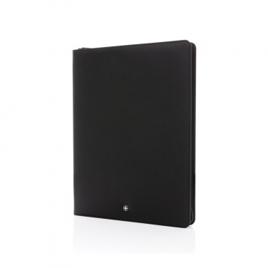 Logotrade promotional item image of: Swiss Peak Heritage RCS rPU A4 portfolio with zipper