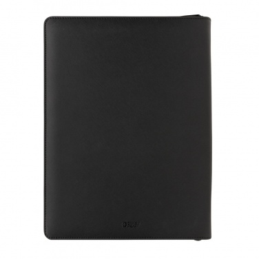 Logo trade corporate gift photo of: Swiss Peak Heritage RCS rPU A4 portfolio with zipper