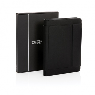 Logo trade promotional giveaways picture of: Swiss Peak Heritage RCS rPU A5 stone paper portfolio