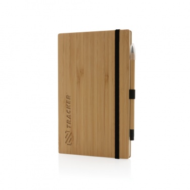 Logotrade promotional item picture of: Bamboo notebook and infinity pencil set