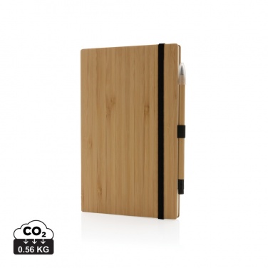 Logotrade corporate gift picture of: Bamboo notebook and infinity pencil set