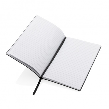 Logo trade promotional gift photo of: GRS certified recycled felt A5 softcover notebook